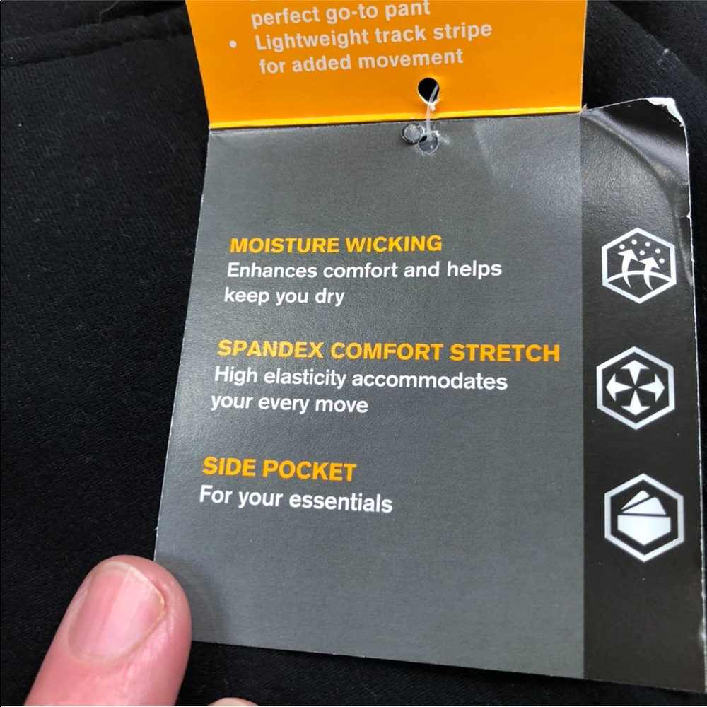 Avia pocketed cropped black drawstring joggers - Picture 5 of 9